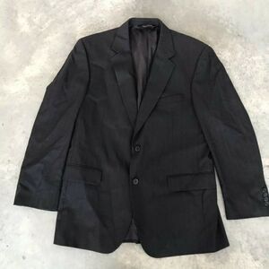 Jos. A. Bank Jos A Black Wool Pinstripe Blazer Jacket Sport Coat 42 R RG / 42R